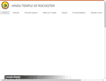 Tablet Screenshot of hindutempleofrochester.com